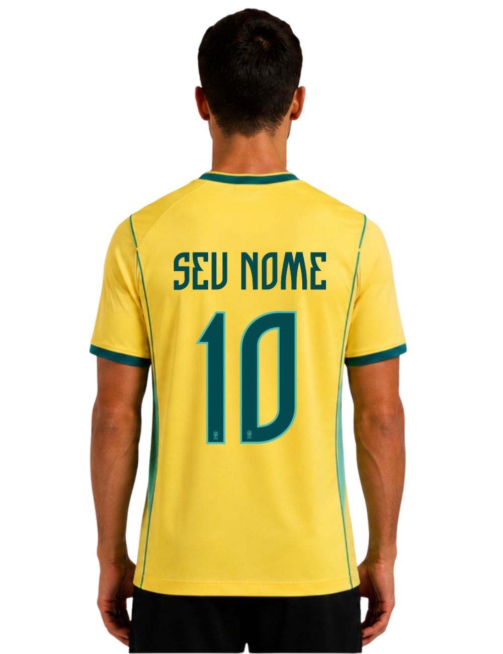Camisa Personalizada Seleção Brasileira 2026 - Amarelo