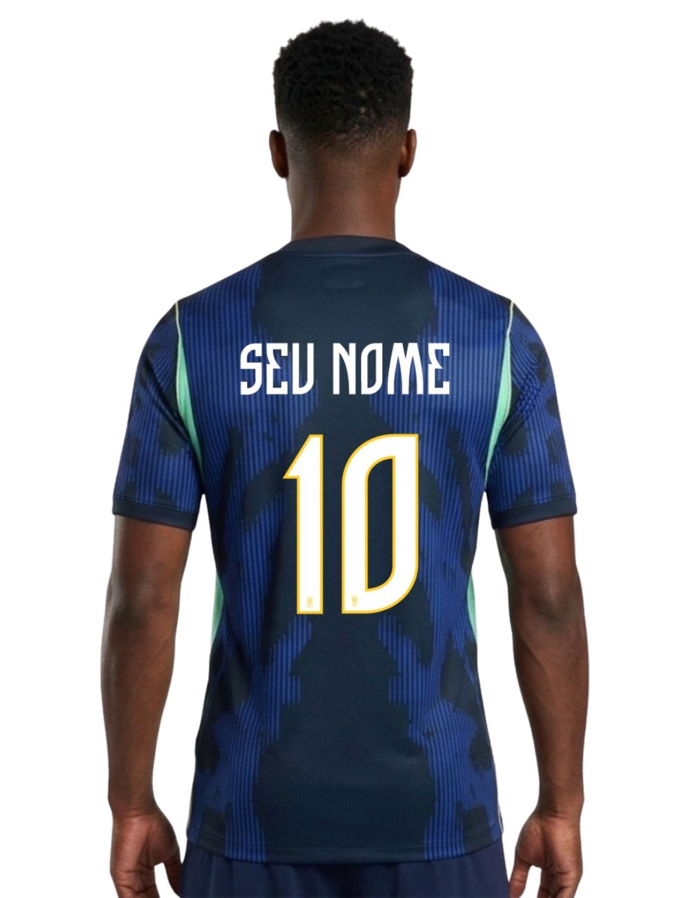 Camisa Personalizada Seleção Brasileira 2026 - Azul